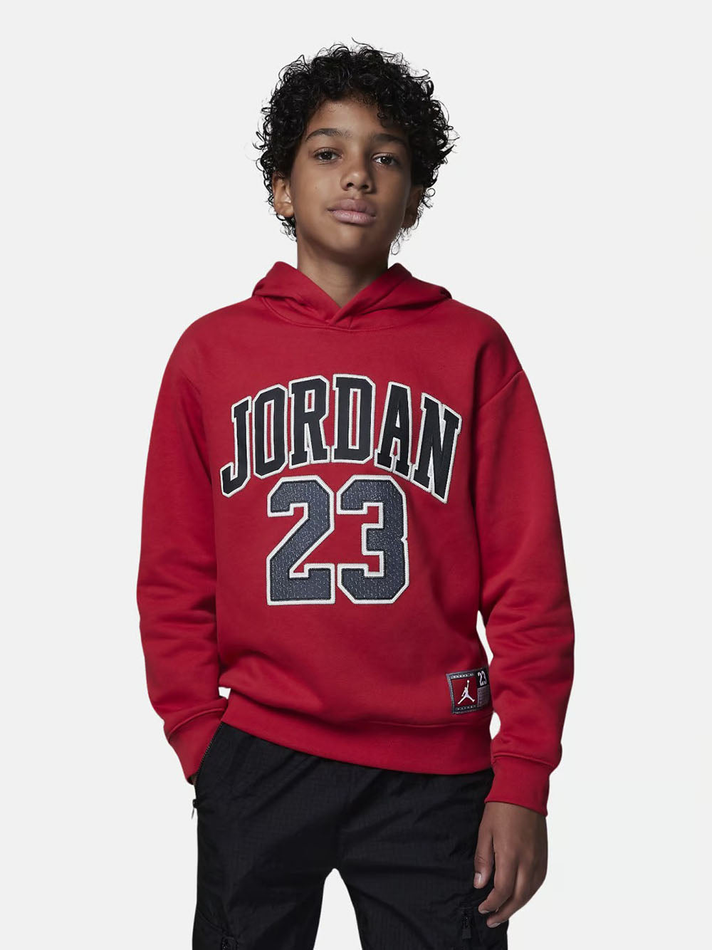 NIKE Felpa Jordan Jr rossa con applicazione JORDAN 23 Art 95C479 R78 95C479 robysportshop