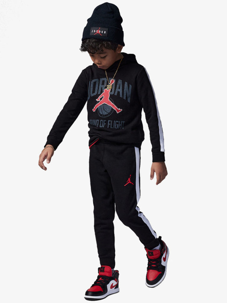 NIKE Tuta Jordan nera da bambino kid in felpa garzata Gym 2 Art:85C169-023  85C169